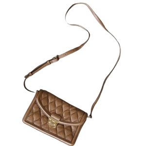 Vera Bradley quilted leather "Tess" crossbody